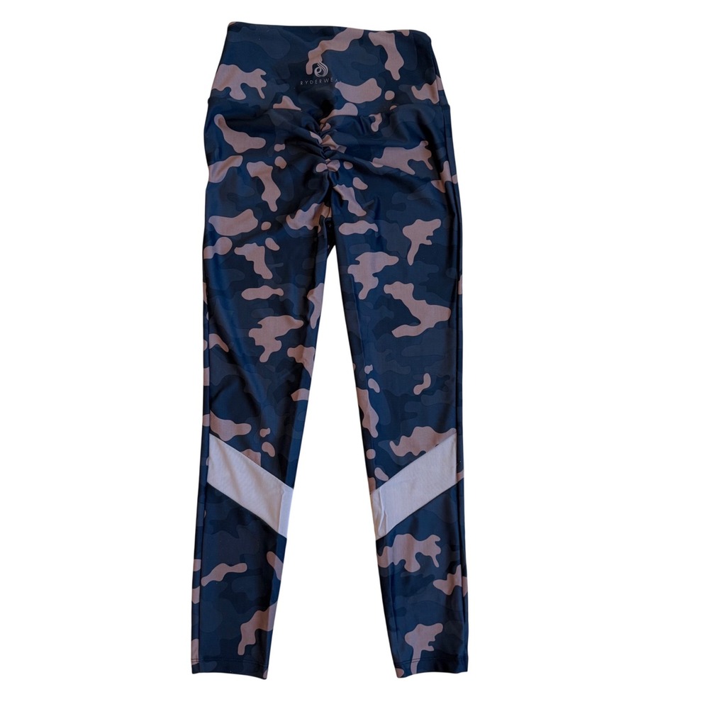 Ryderwear Camo Activewear Leggings High Waist Scrunch Bum Workout Pants S - Picture 10 of 13